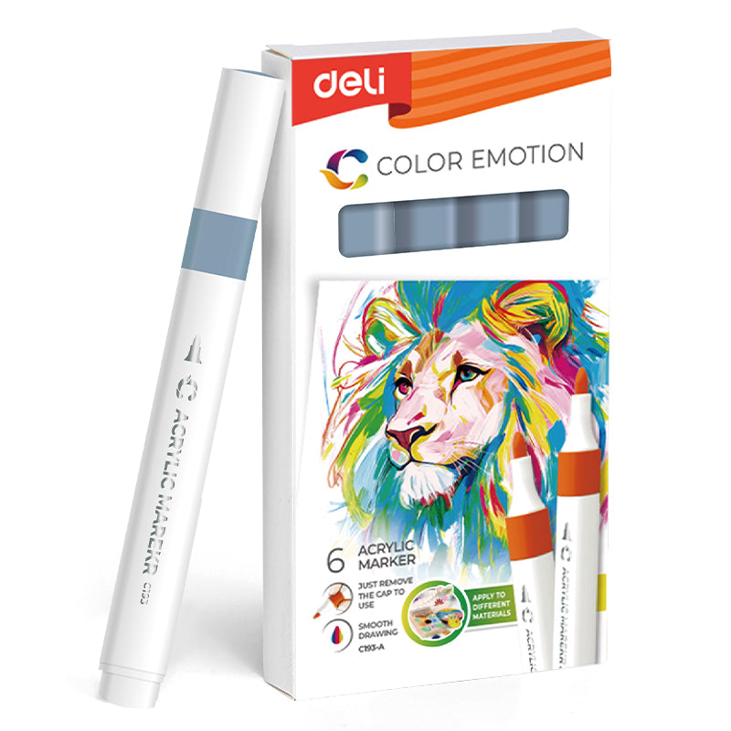 MARKER ACRILIC GRI INCHIS COLOR EMOTION DELI MARKER ACRILIC GRI INCHIS COLOR EMOTION DELI